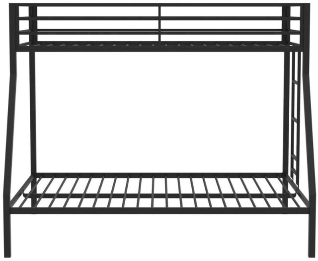 Coaster® Alevera Matte Black Youth Twin Bunk Bed-1