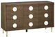 Currey & Company Colette Polished Brass/Tawny Brown Cabinet-0