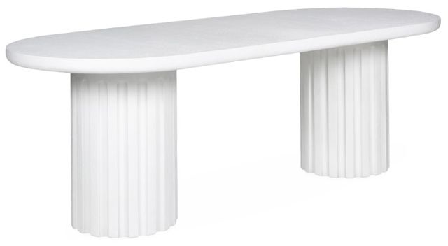 Moe's Home Collection Eris White Concrete Outdoor Dining Table-0