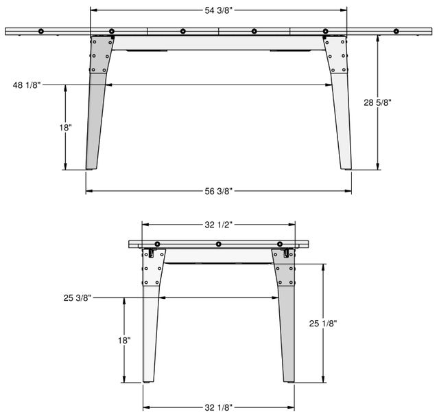 Amisco Customizable Tacoma Extendable Dining Table-3