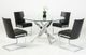VIG Furniture Modrest Pyrite Chrome/Clear Modern Round Dining Table-1