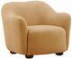 Dovetail Furniture Francesca Topanga Ochre/Dark Brown Sofa Chair-0