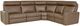 Elran Customizable Kendall 5-Piece Manual Reclining Curved Sectional-0