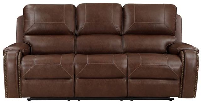 Homelegance® Newnan Brown Double Power Reclining Sofa-3
