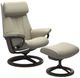 Stressless® by Ekornes® Customizable Paul Large Signature Base Manual Recliner and Ottoman Set-0