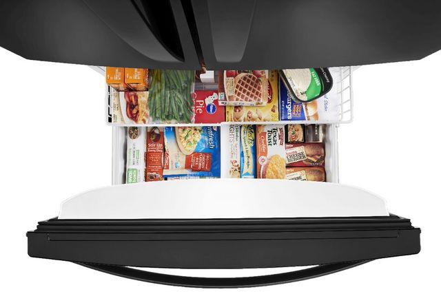 Whirlpool® 33 in. 22.1 Cu. Ft. Black Freestanding French Door Refrigerator-4