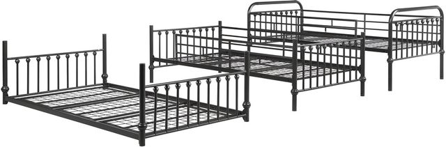 Coaster® Navarino Dark Bronze Twin Triple Bunk Bed-3