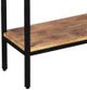Inspire™ Ojas Natural Burnt Console Table with Black Base-3