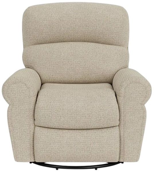 Flexsteel® Langston Brown Truffle Swivel Gliding Recliner-1