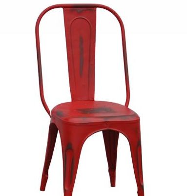 Jaipur Furniture Station Master Red Chair-1