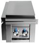 LYNX® Professional Stainless Steel Liquid Propane Cart-Mounted Double Side Burner-0