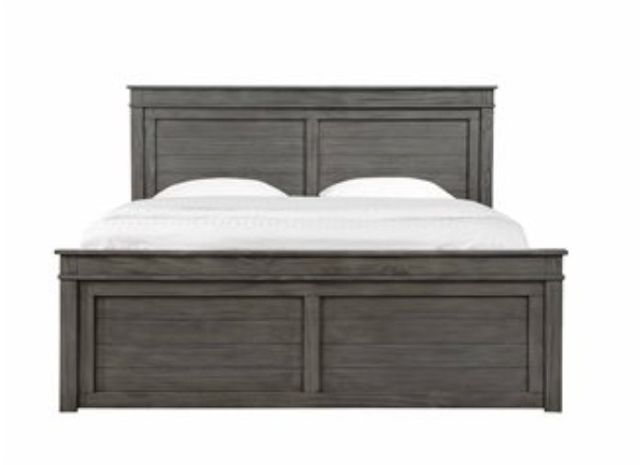 Emerald Home Glacier Bay Warm Gray Queen Captain's Bed-1