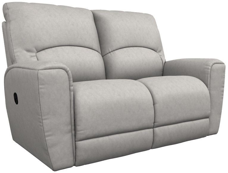 La Z Boy Cassian Powder Manual Reclining Loveseat Brownie Furniture