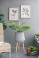 A & B Home Beige/Gray Plant Stand-4