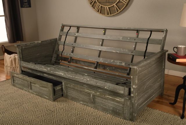 Kodiak Furniture Lexington Weathered Gray Full Futon Frame with Storage-3