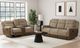 Elements International Hornet Rancho Beige Manual Reclining Loveseat-1