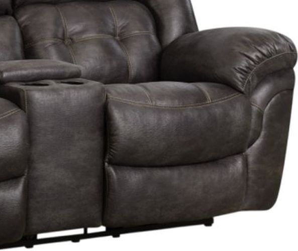 HomeStretch Frontier Charcoal Manual Reclining Loveseat-2