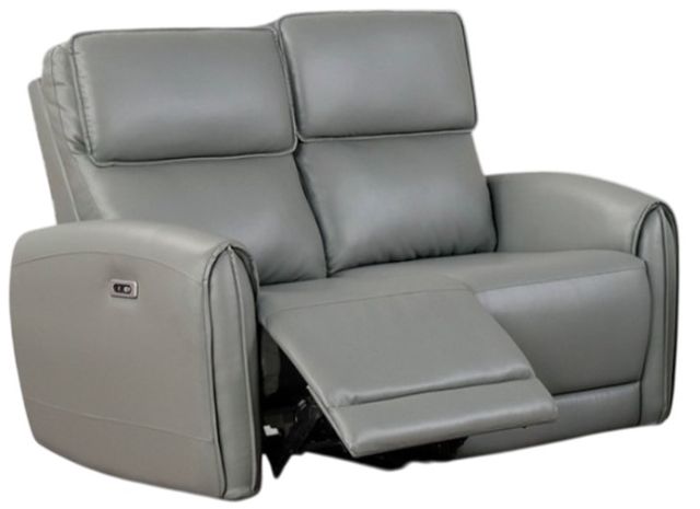 Furniture of America® Schlieren Gray Power Reclining Loveseat-0
