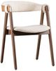 Furniture of America® Ebikon 2-Piece Beige/Walnut Dining Chair-0