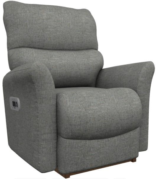 La-Z-Boy® Rowan Charcoal Power Rocking Recliner with Headrest and Lumbar-0