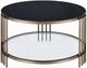 ACME Furniture Abisha Black Coffee Table with Champagne Base-0