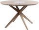 Armen Living Oasis and Island 5 Piece Gray/Light Eucalyptus Rope/Wood Outdoor Dining Set-3