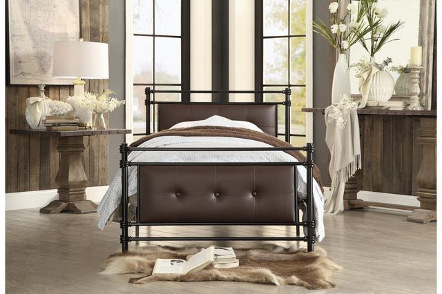 Mazin Furniture Jayla Youth Twin Metal Platform Bed-2