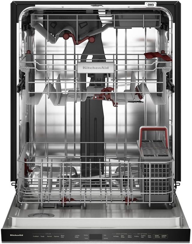 KitchenAid® 24" PrintShield™ Stainless Steel 360° Max Jets™ Third Rack Top Control Built-In Dishwasher with Advanced ProDry™ System and Ultra-bright LED Lighting-2