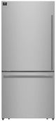 FORNO® Milano 62 in. 34.4 Cu. Ft. Stainless Steel Bottom Freezer Refrigerator-3
