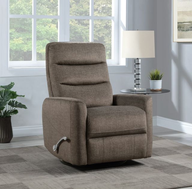 New Classic® Home Furnishings Takami Chocolate Manual Swivel Recliner-1