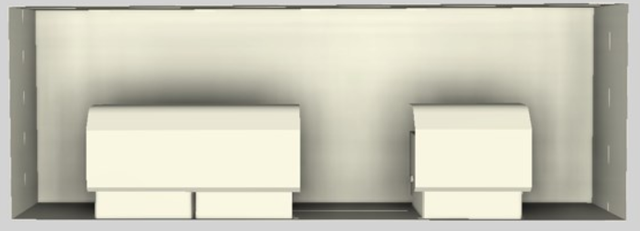 Vent-A-Hood® 60" Biscuit Contemporary Wall Mounted Range Hood-3