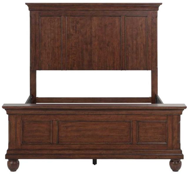 Liberty Furniture Rustic Traditions Rustic Cherry Queen Panel Bed-2