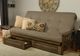 Kodiak Furniture Tucson Linen Stone/Rustic Walnut Queen Storage Futon with Mattress-4