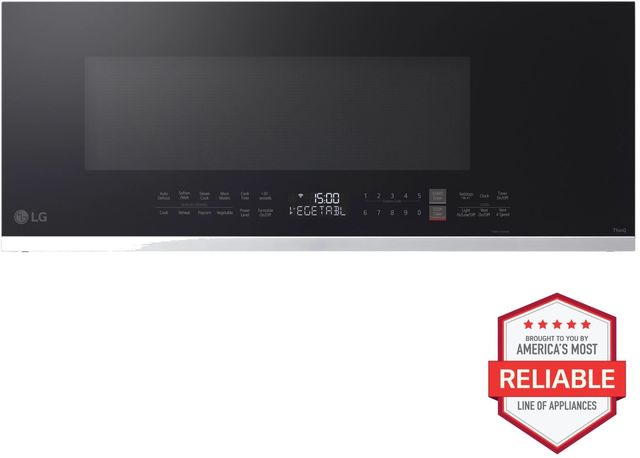 LG 1.3 Cu. Ft. PrintProof® Stainless Steel Over The Range Microwave-3