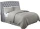 Olliix by Madison Park Harper Grey King Upholstery Headboard-0