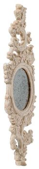 A & B Home Antique White Wall Mirror-0