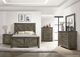 Elements International Maverick 4-Piece Antique Gray Queen Panel Bedroom Set-1