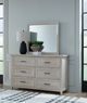 John Thomas Furniture® Sanibel Bedroom Macchiato 6-Drawer Dresser with Mirror-1