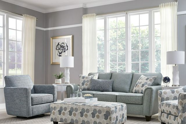 Fusion Furniture Jonah Foam Gray Sofa-1