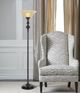 Cal® Lighting & Accessories Alamo Metal Torchiere Floor Lamp-1