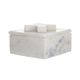 A & B Home White Marble Box-1