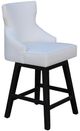 Nest Home Collections Lacey Barbury Pearl/Black Swivel Counter Stool-0