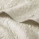 Olliix by Madison Park Quebec Ivory Oversized Quilted Throw-1
