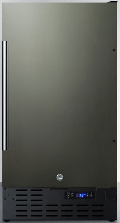 Summit® 2.7 Cu. Ft. Black Stainless Steel Built In All Freezer-0