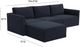 TOV Furniture Willow 4-Piece Navy Modular Sectional-2