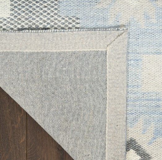 Nourison Home™ Copenhagen Ivory Blue Indoor 5' x 7' Area Rug-4