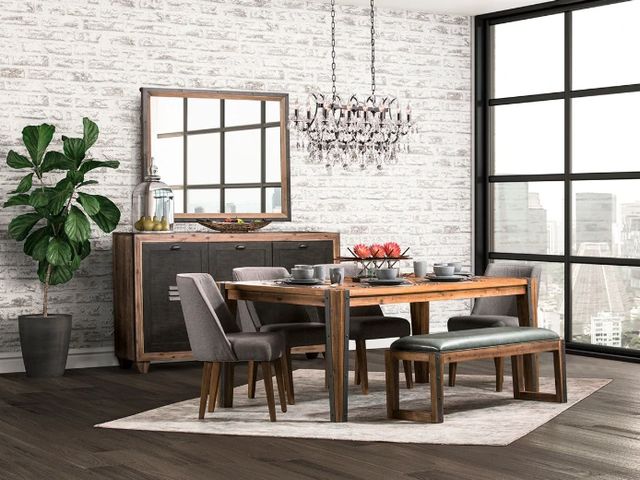Michael Amini® Brooklyn Walk Burnt Umber/White Side Chair-1