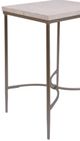 Horizon Home® Zambezi White Top Side Table with Metal Base-1