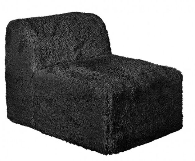 Furniture of America® Nappi Black L-Shape Sofa Sectional-4