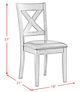 Elements International Alex Espresso 3-Piece Dining Set-3